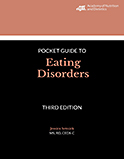 Image of the book cover for 'Pocket Guide to Eating Disorders'