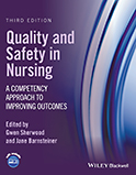 Image of the book cover for 'Quality and Safety in Nursing'