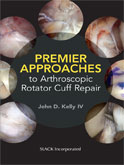 Image of the book cover for 'Premier Approaches to Arthroscopic Rotator Cuff Repair'