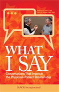 Image of the book cover for 'What I Say'