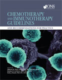 Image of the book cover for 'Chemotherapy and Immunotherapy Guidelines and Recommendations for Practice'
