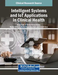 Image of the book cover for 'Intelligent Systems and IoT Applications in Clinical Health'